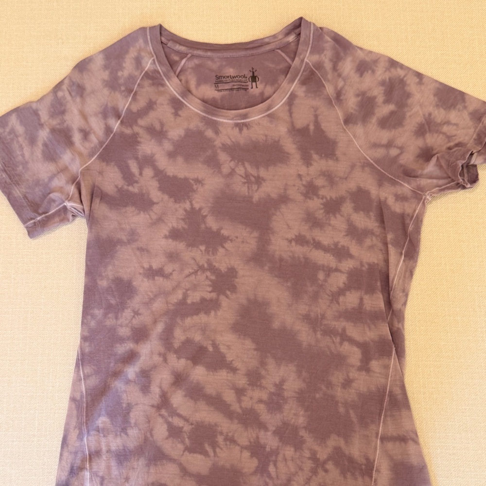 Smartwool Tie-Dye Lavender Merino Wool Tee